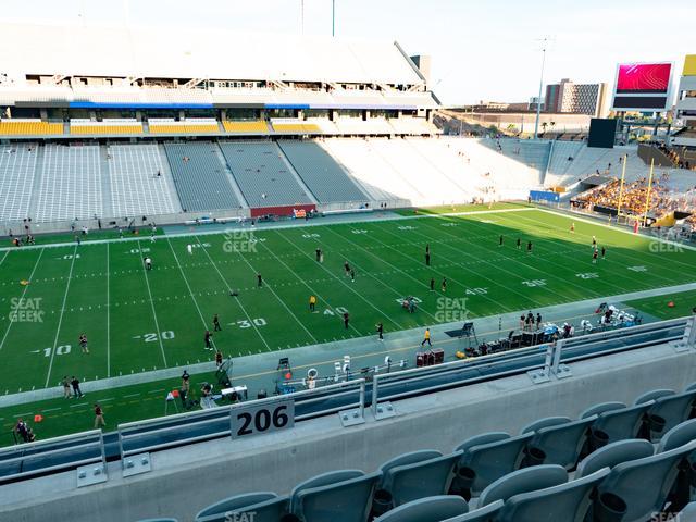 Mountain America Stadium - Section 206 Seat View