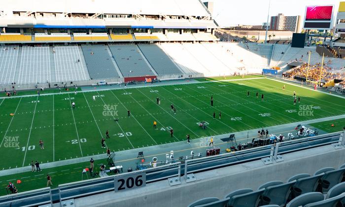 Mountain America Stadium - Section 206 Seat View
