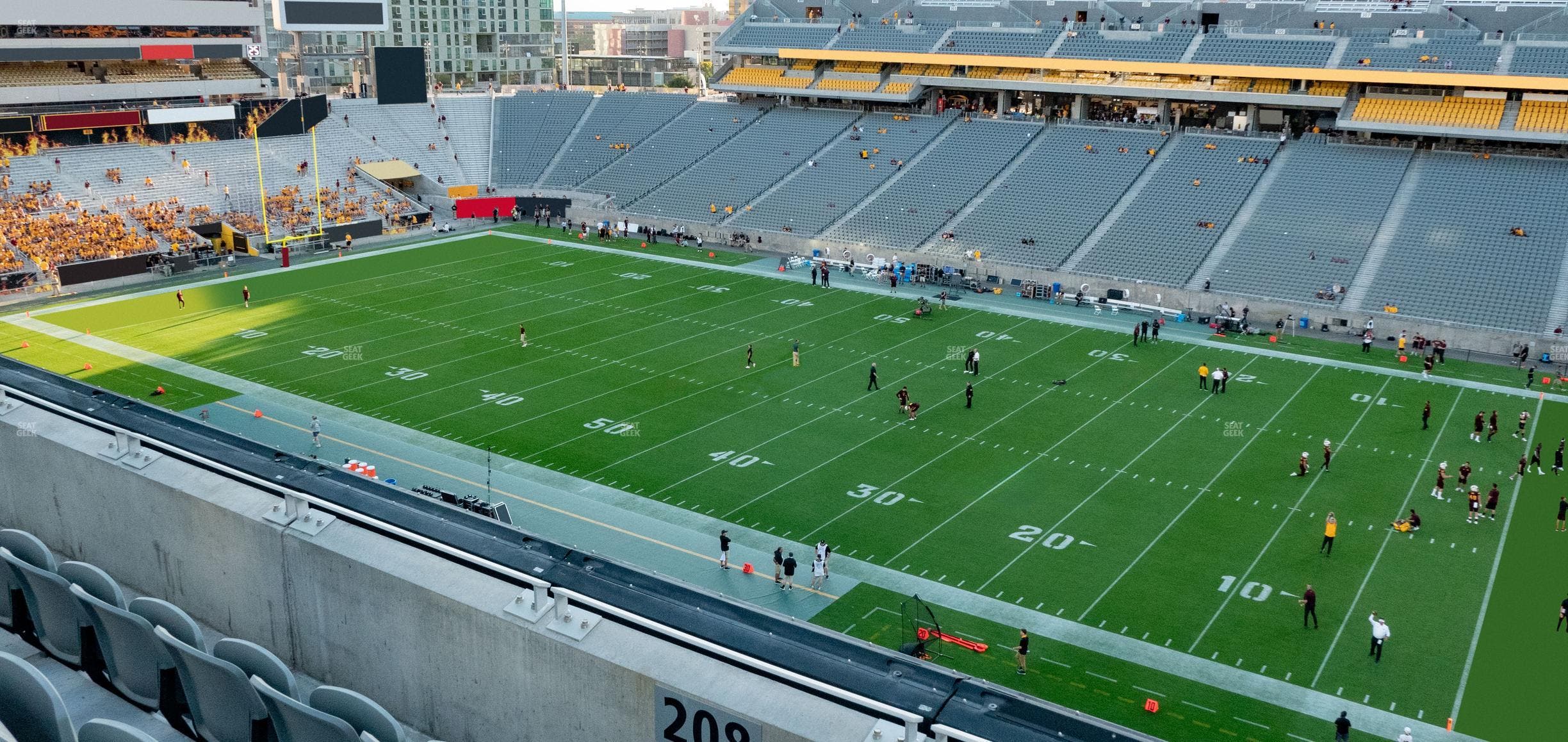Mountain America Stadium - Section 208 Seat View