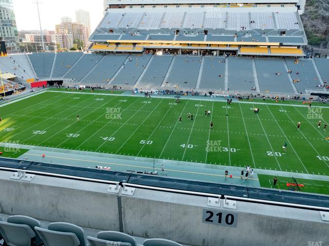 Mountain America Stadium - Section 210 Seat View