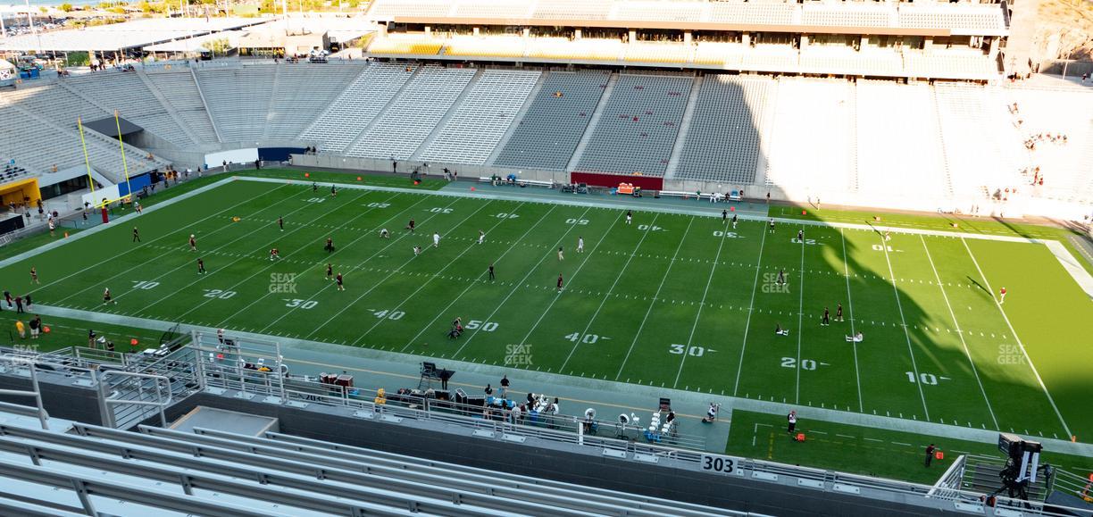 Mountain America Stadium - Section 303 Seat View