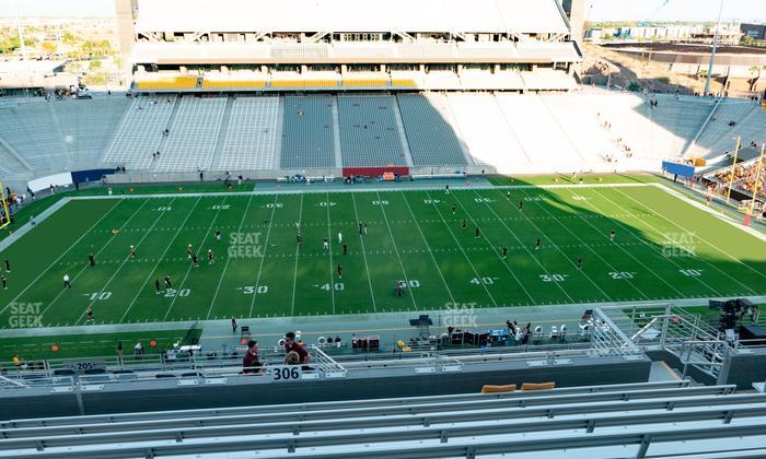 Mountain America Stadium - Section 306 Seat View