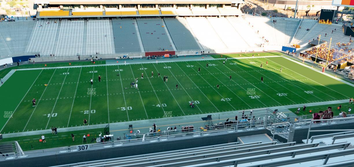 Mountain America Stadium - Section 307 Seat View