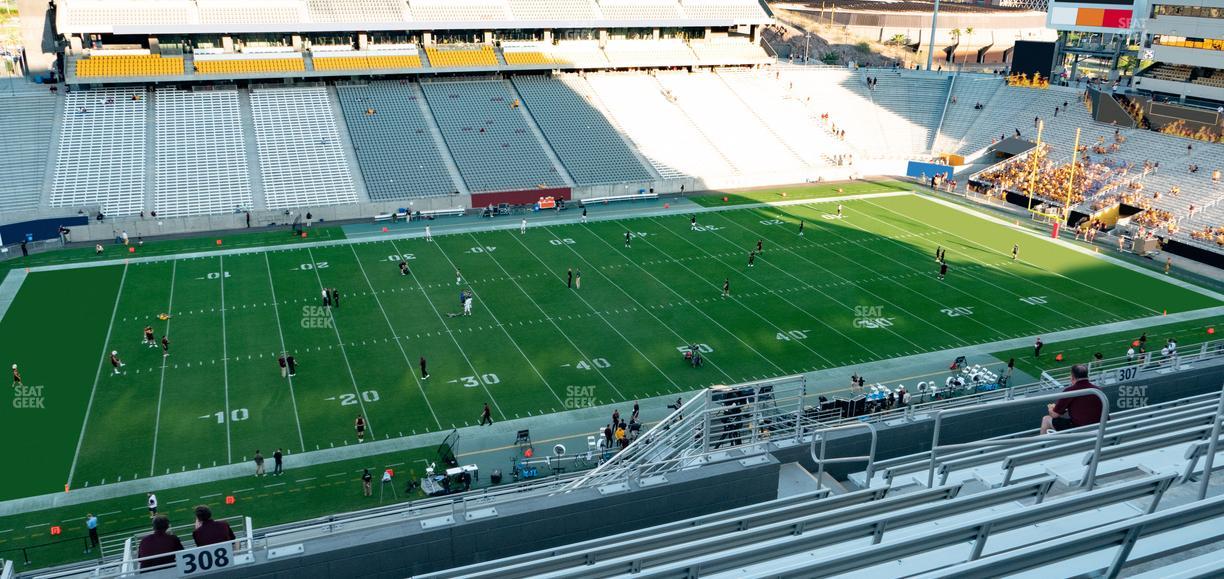 Mountain America Stadium - Section 308 Seat View