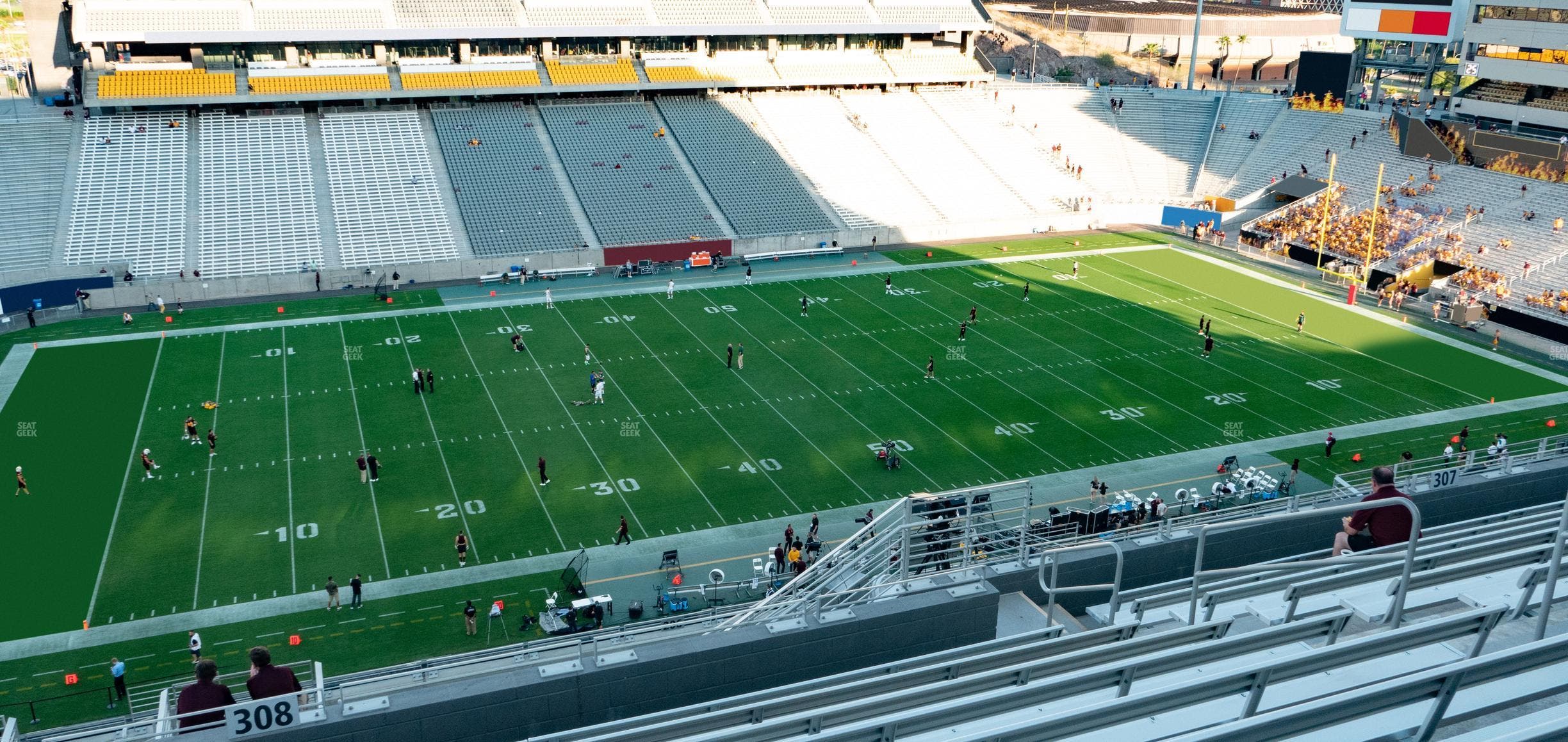 Mountain America Stadium - Section 308 Seat View