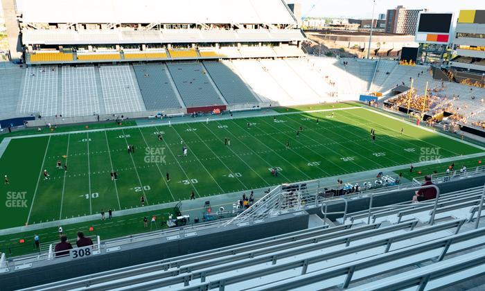 Mountain America Stadium - Section 308 Seat View