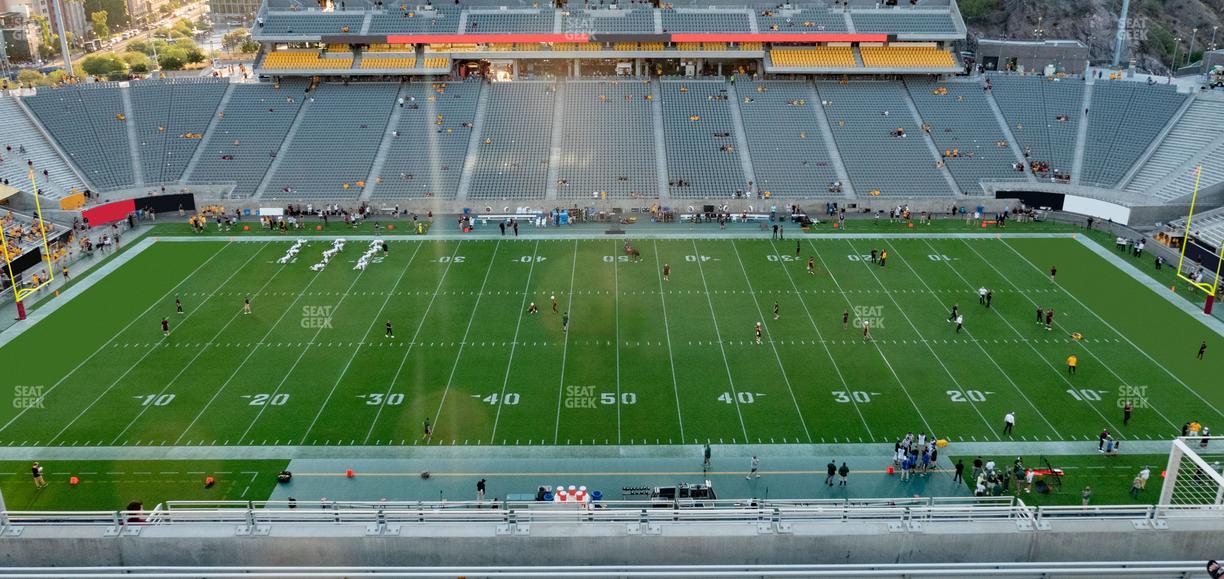 Mountain America Stadium - Section 313 Seat View