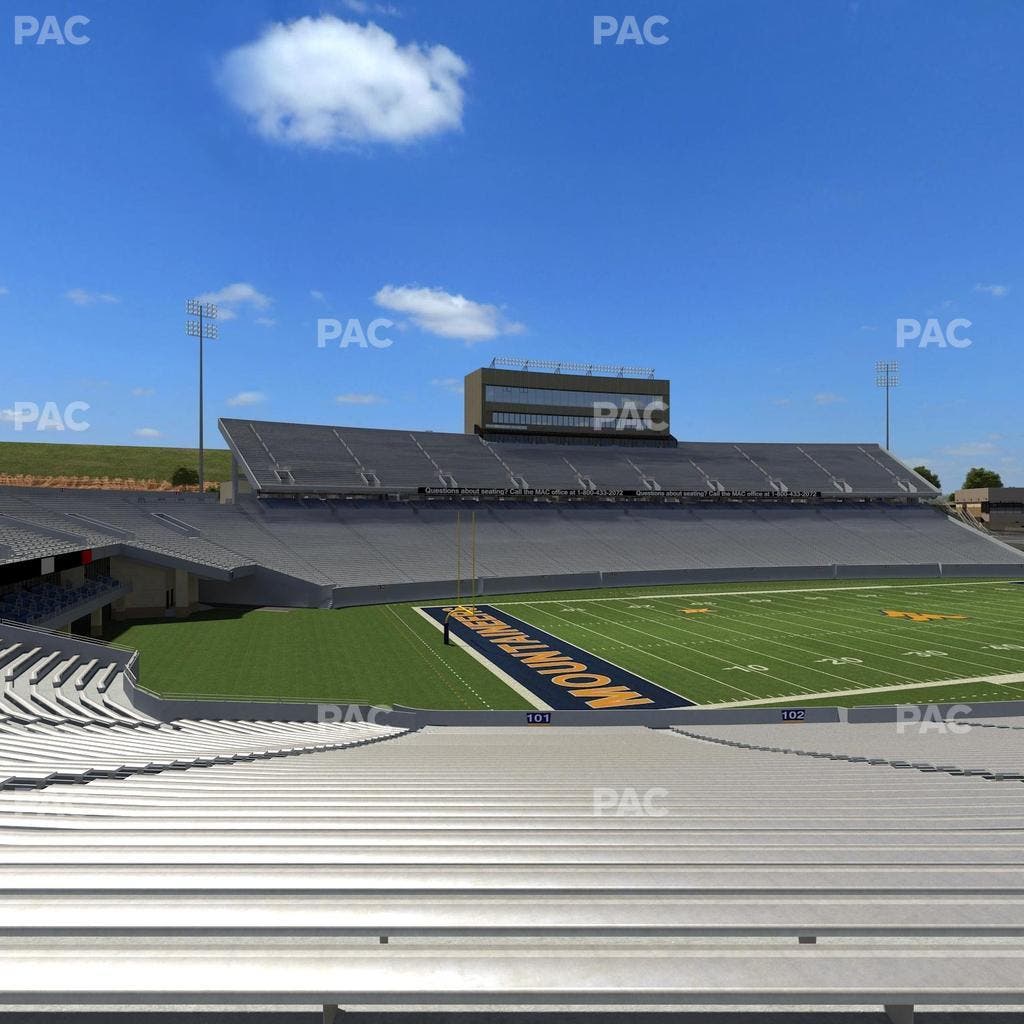 Mountaineer Field at Milan Puskar Stadium - Section 101 Seat View
