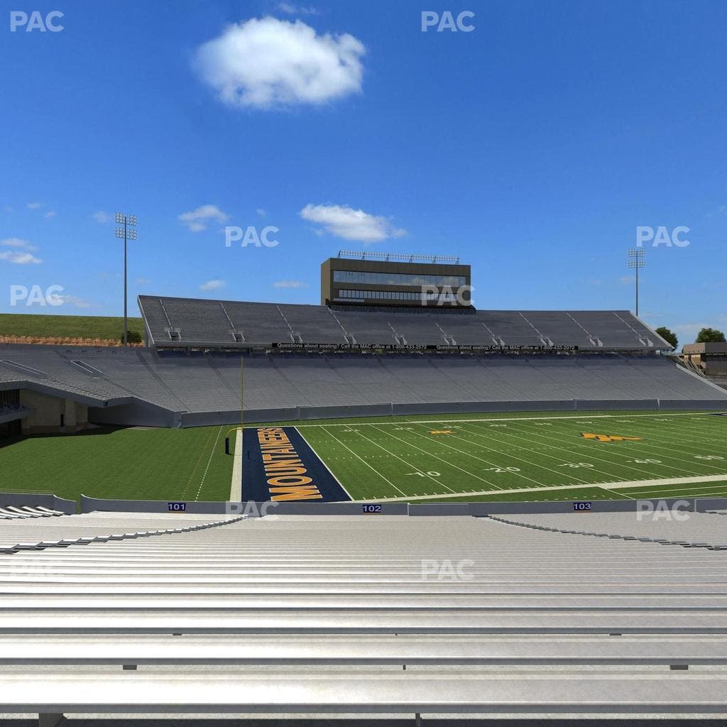 Mountaineer Field at Milan Puskar Stadium - Section 102 Seat View