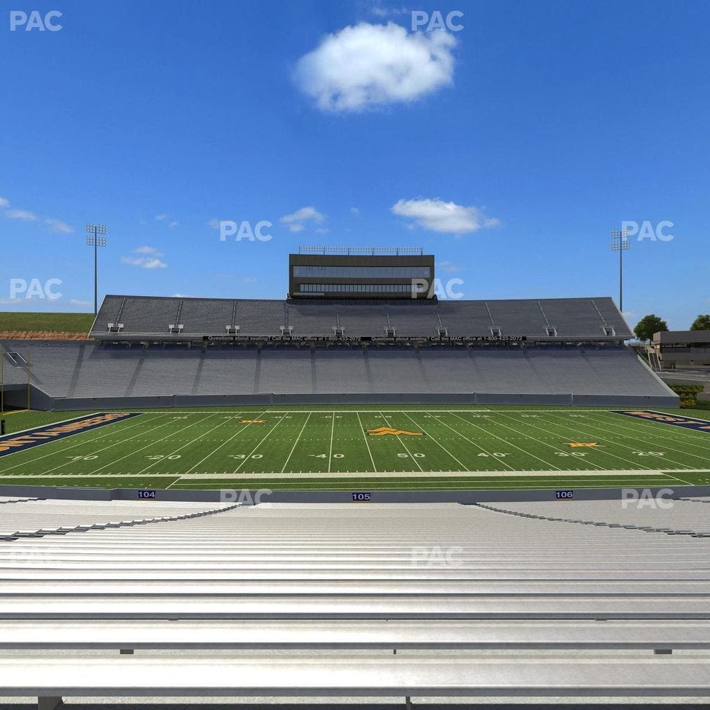 Mountaineer Field at Milan Puskar Stadium - Section 105 Seat View