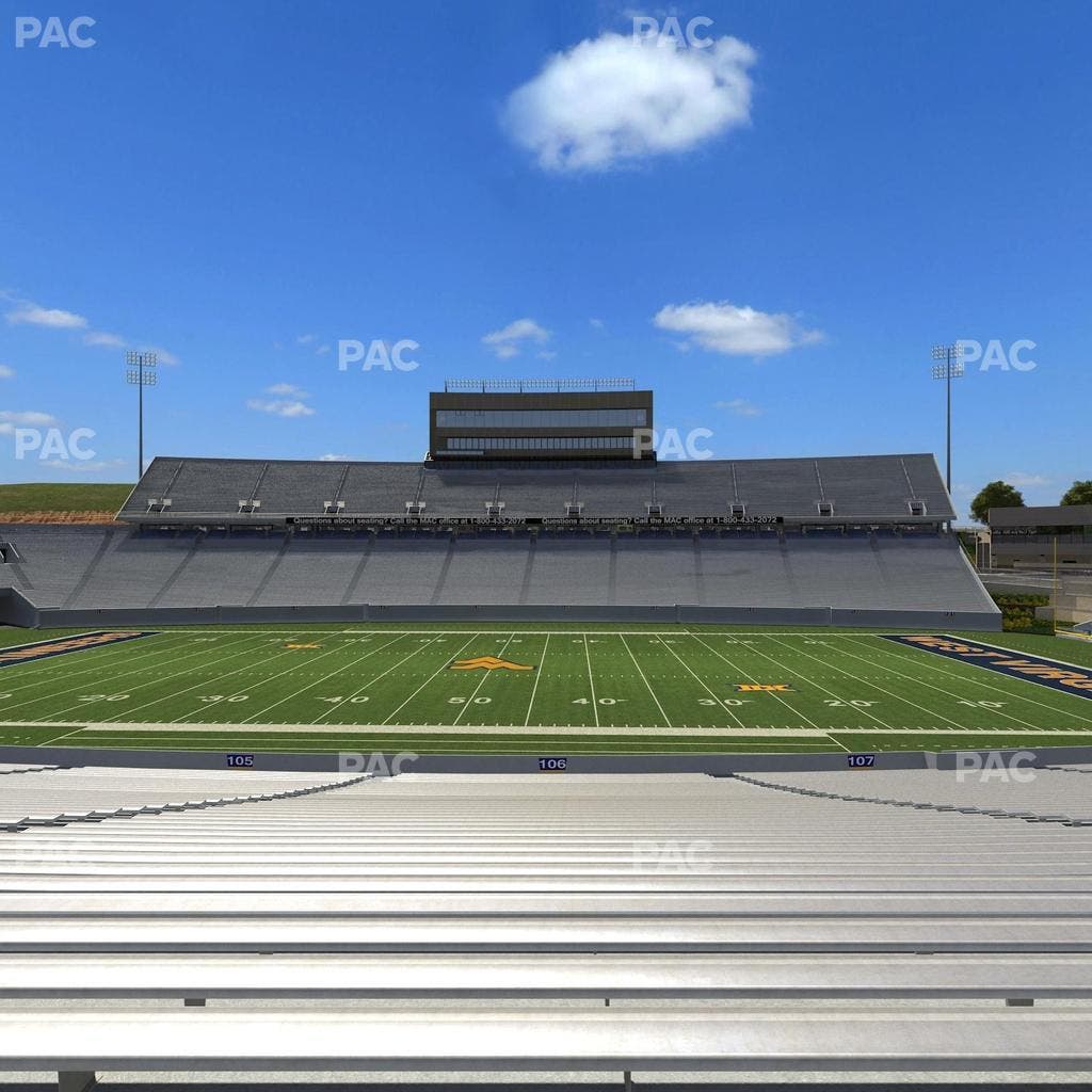 Mountaineer Field at Milan Puskar Stadium - Section 106 Seat View