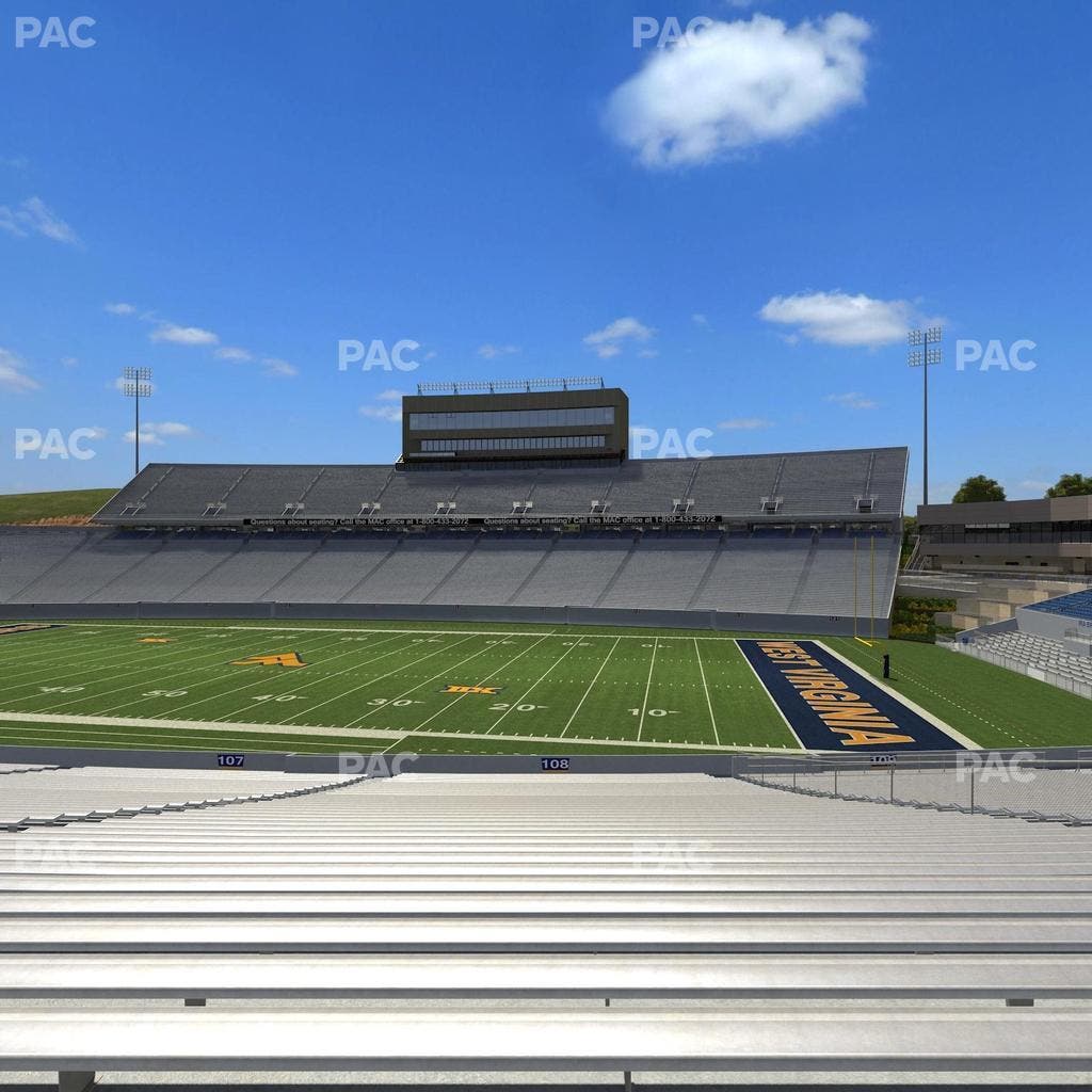 Mountaineer Field at Milan Puskar Stadium - Section 108 Seat View