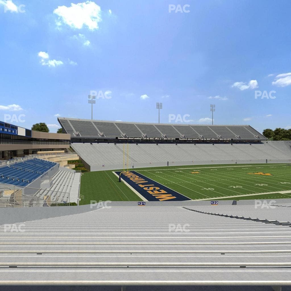 Mountaineer Field at Milan Puskar Stadium - Section 121 Seat View