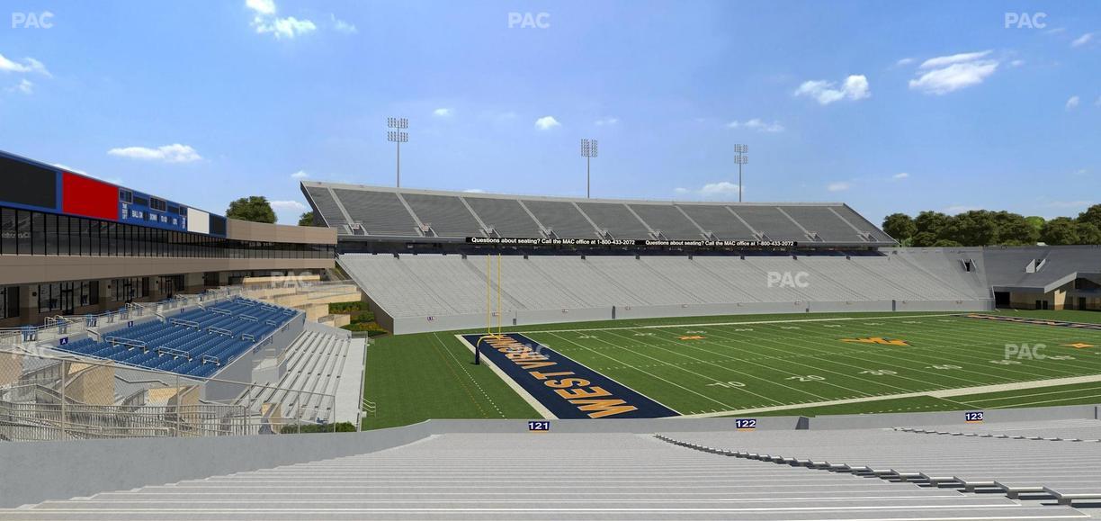 Mountaineer Field at Milan Puskar Stadium - Section 121 Seat View