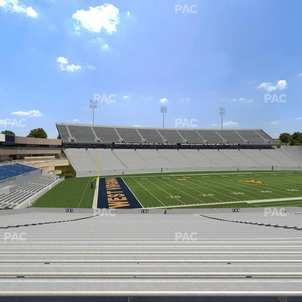 Mountaineer Field at Milan Puskar Stadium - Section 122 Seat View