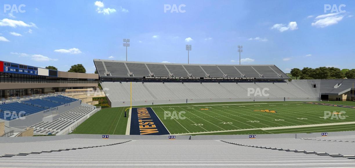 Mountaineer Field at Milan Puskar Stadium - Section 122 Seat View