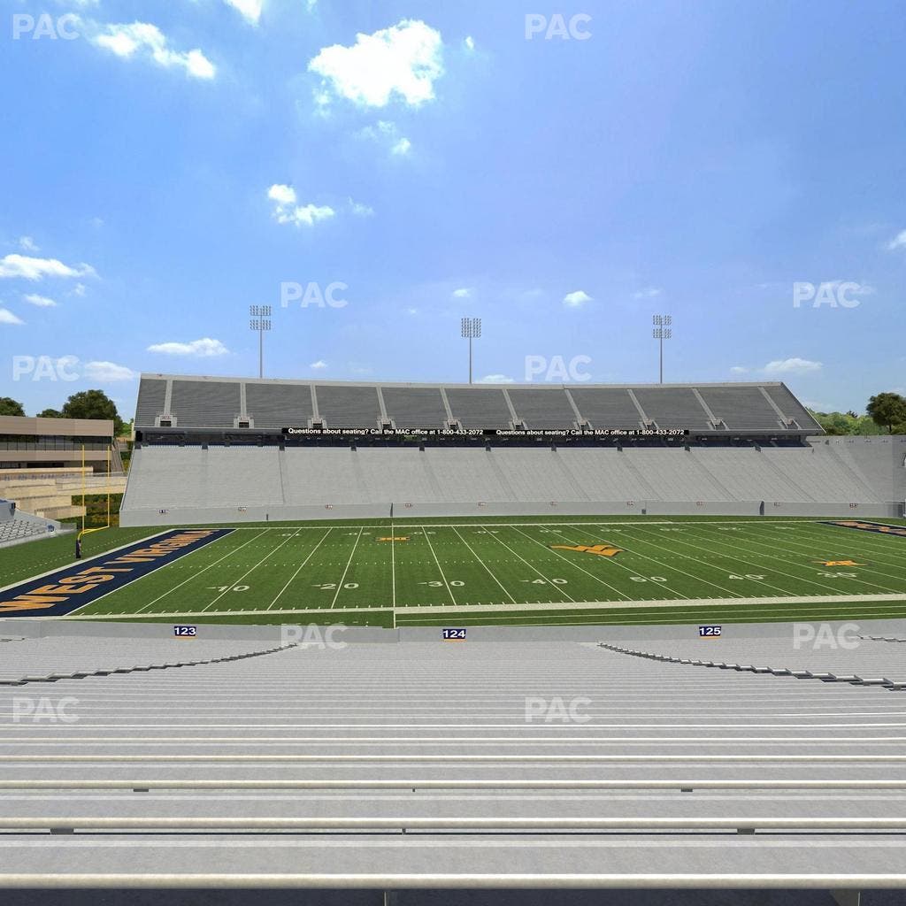Mountaineer Field at Milan Puskar Stadium - Section 124 Seat View
