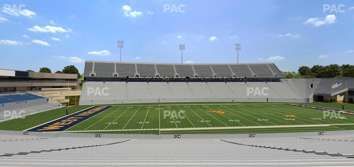 Mountaineer Field at Milan Puskar Stadium - Section 124 Seat View