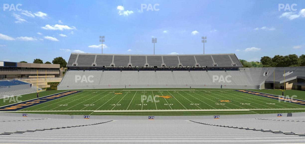 Mountaineer Field at Milan Puskar Stadium - Section 125 Seat View