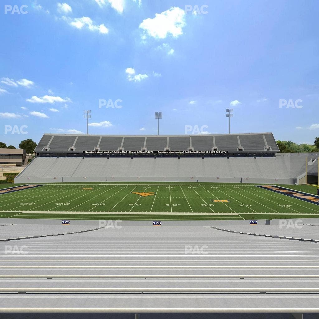Mountaineer Field at Milan Puskar Stadium - Section 126 Seat View