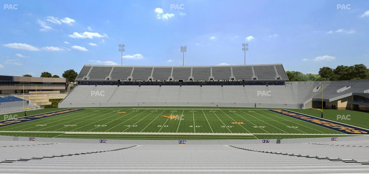 Mountaineer Field at Milan Puskar Stadium - Section 126 Seat View