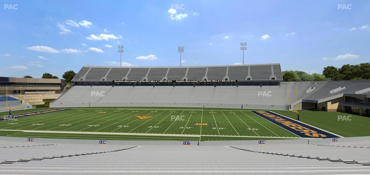 Mountaineer Field at Milan Puskar Stadium - Section 127 Seat View