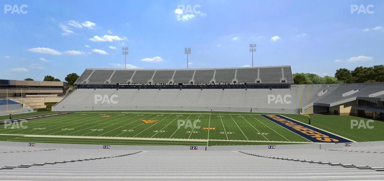 Mountaineer Field at Milan Puskar Stadium - Section 127 Seat View
