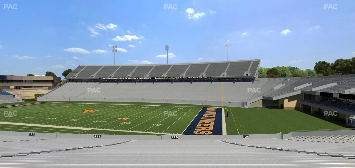 Mountaineer Field at Milan Puskar Stadium - Section 129 Seat View