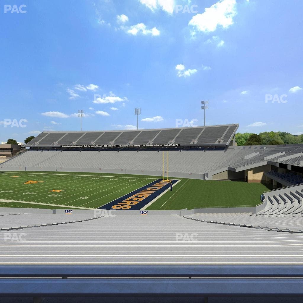 Mountaineer Field at Milan Puskar Stadium - Section 130 Seat View