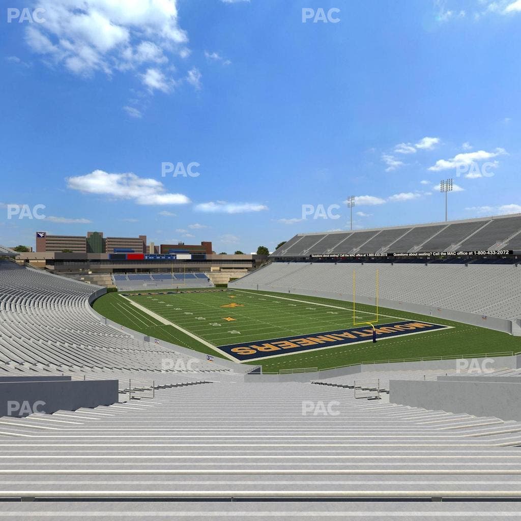 Mountaineer Field at Milan Puskar Stadium - Section 132 Seat View