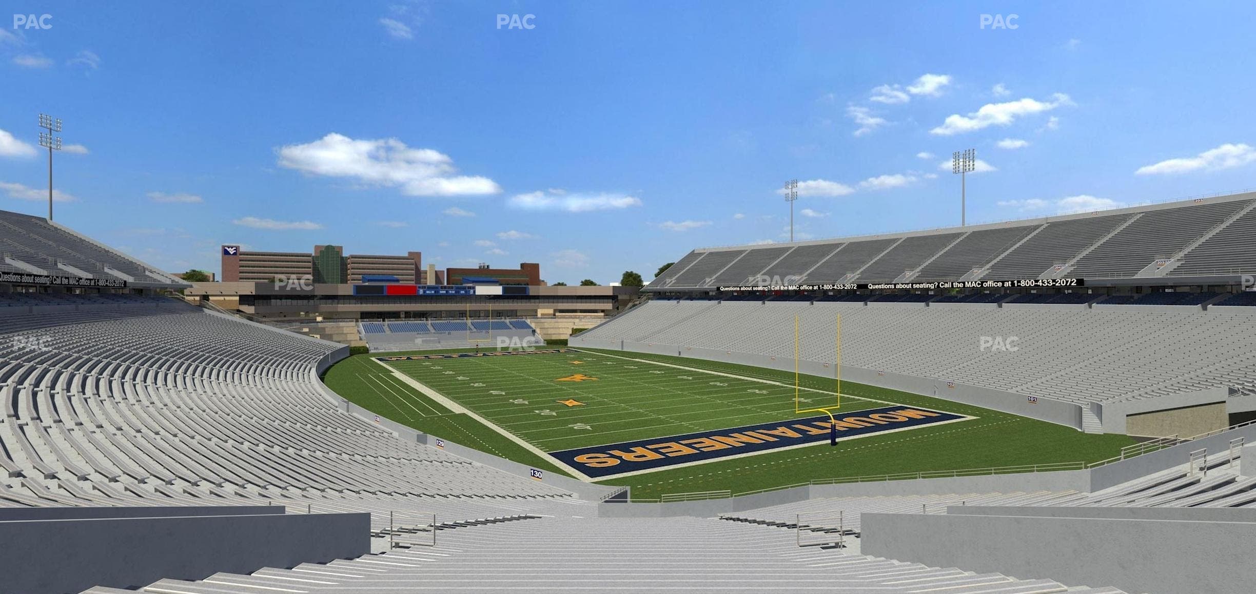 Mountaineer Field at Milan Puskar Stadium - Section 132 Seat View