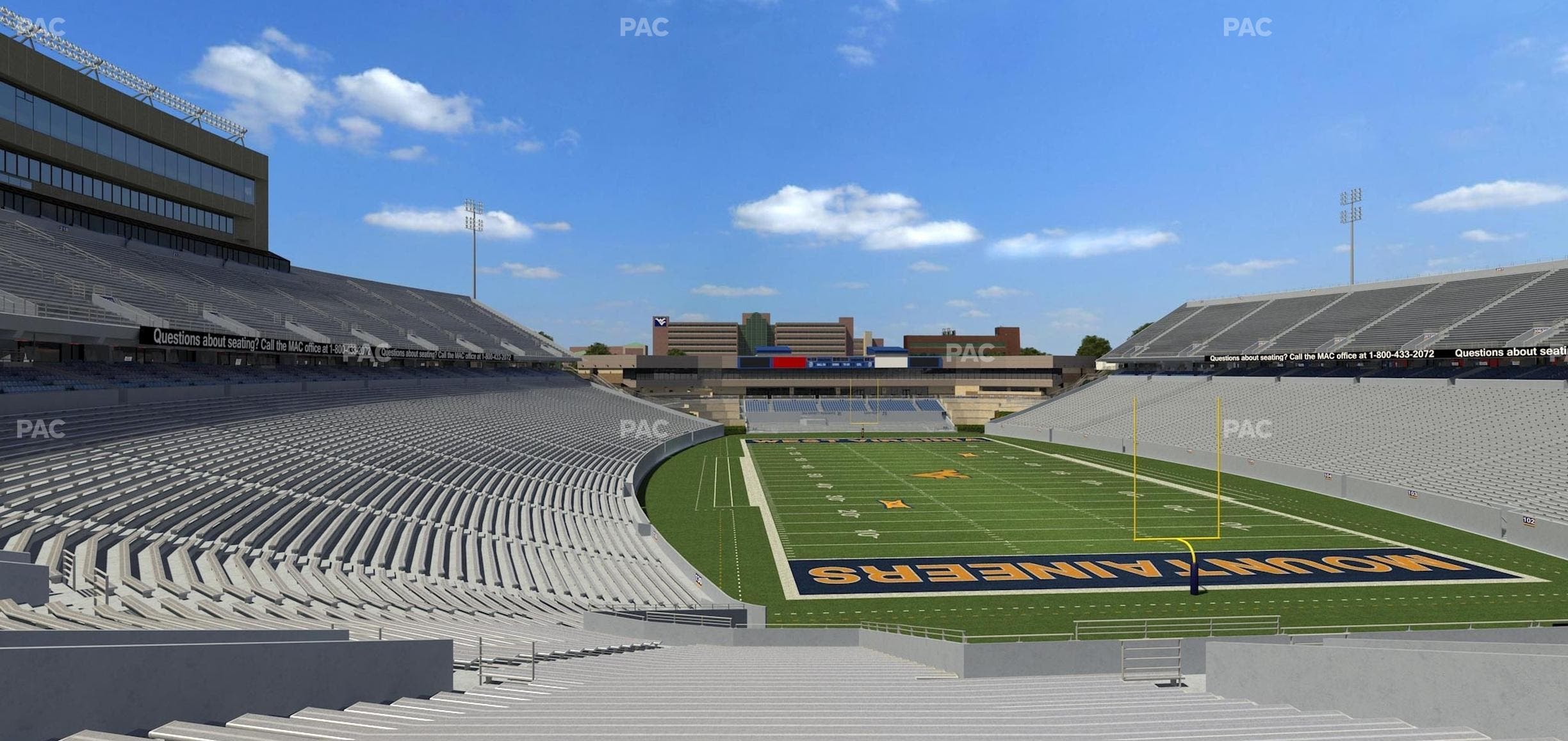 Mountaineer Field at Milan Puskar Stadium - Section 133 Seat View