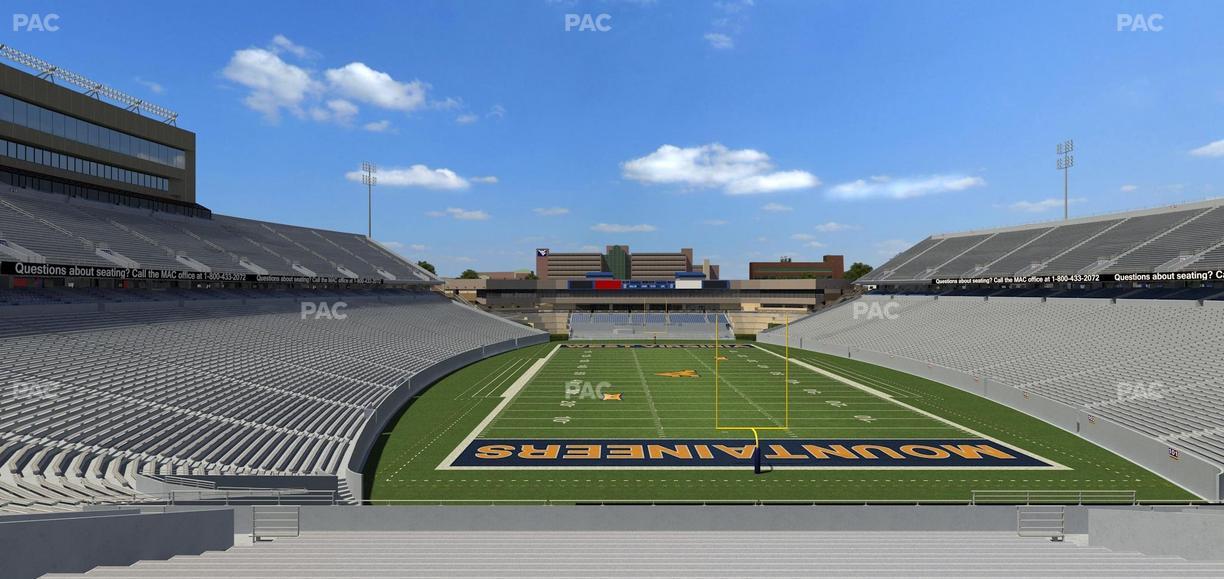 Mountaineer Field at Milan Puskar Stadium - Section 134 Seat View