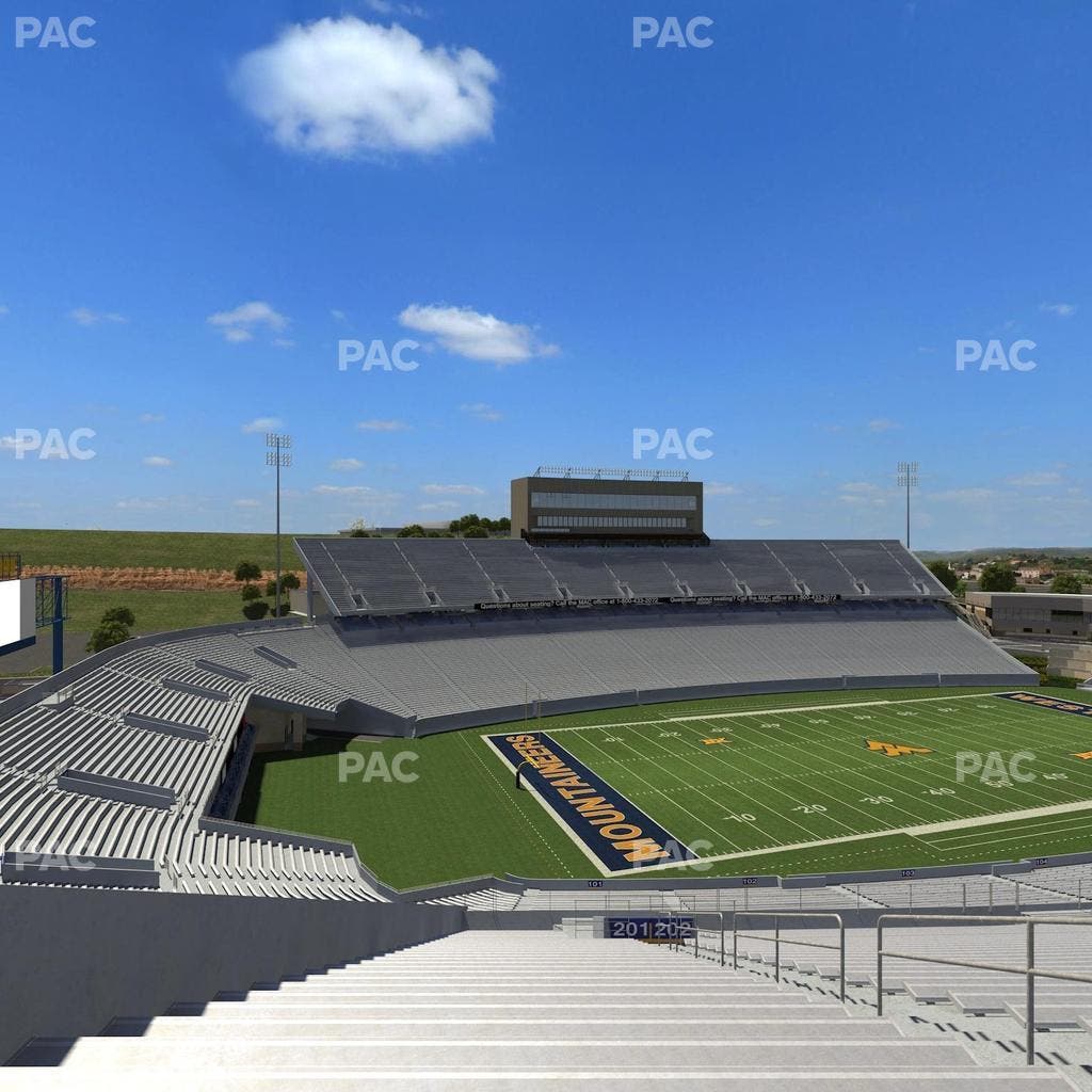Mountaineer Field at Milan Puskar Stadium - Section 201 Seat View