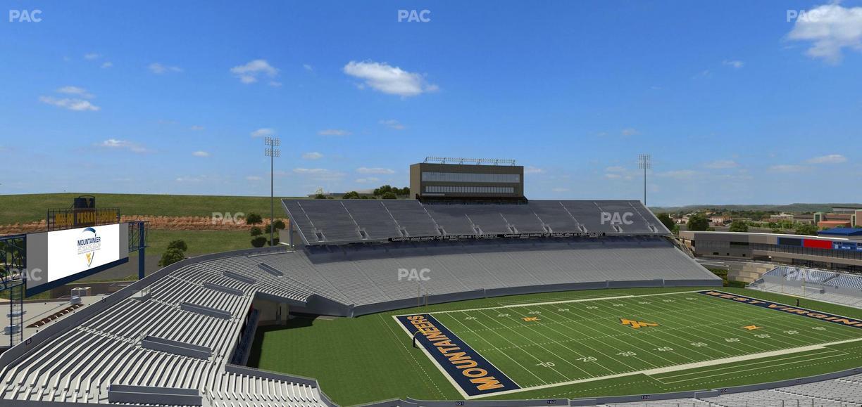 Mountaineer Field at Milan Puskar Stadium - Section 201 Seat View
