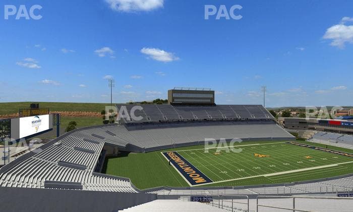 Mountaineer Field at Milan Puskar Stadium - Section 201 Seat View