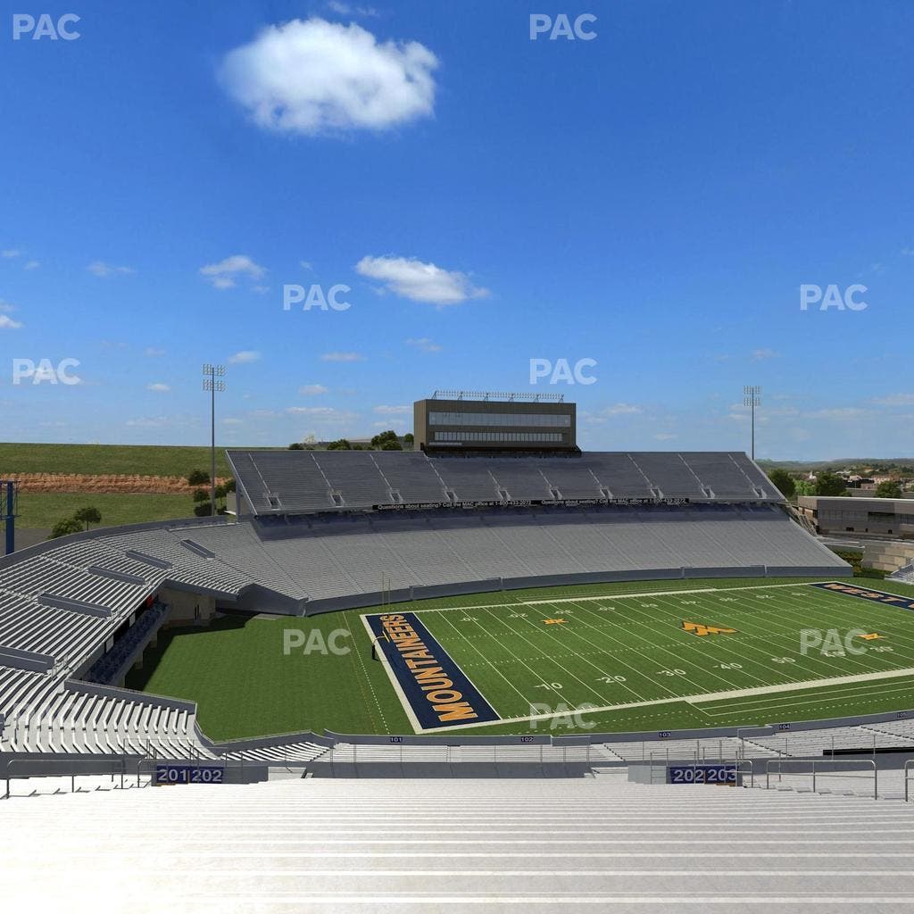 Mountaineer Field at Milan Puskar Stadium - Section 202 Seat View