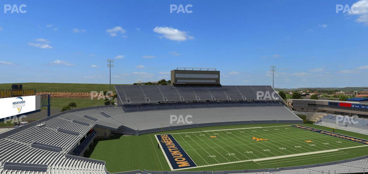 Mountaineer Field at Milan Puskar Stadium - Section 202 Seat View