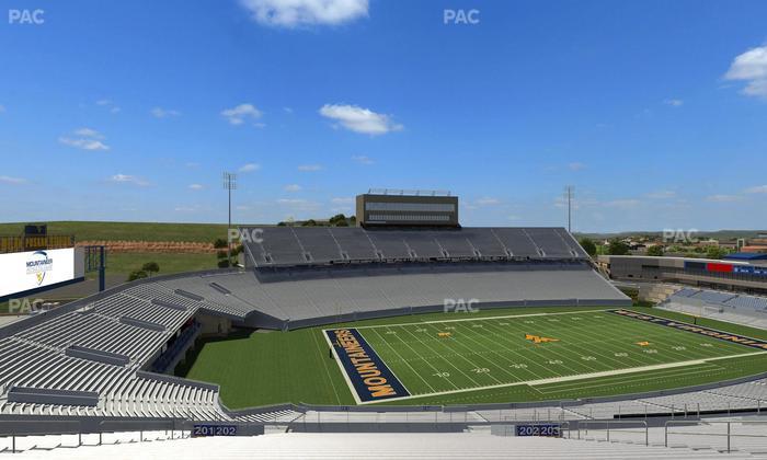 Mountaineer Field at Milan Puskar Stadium - Section 202 Seat View