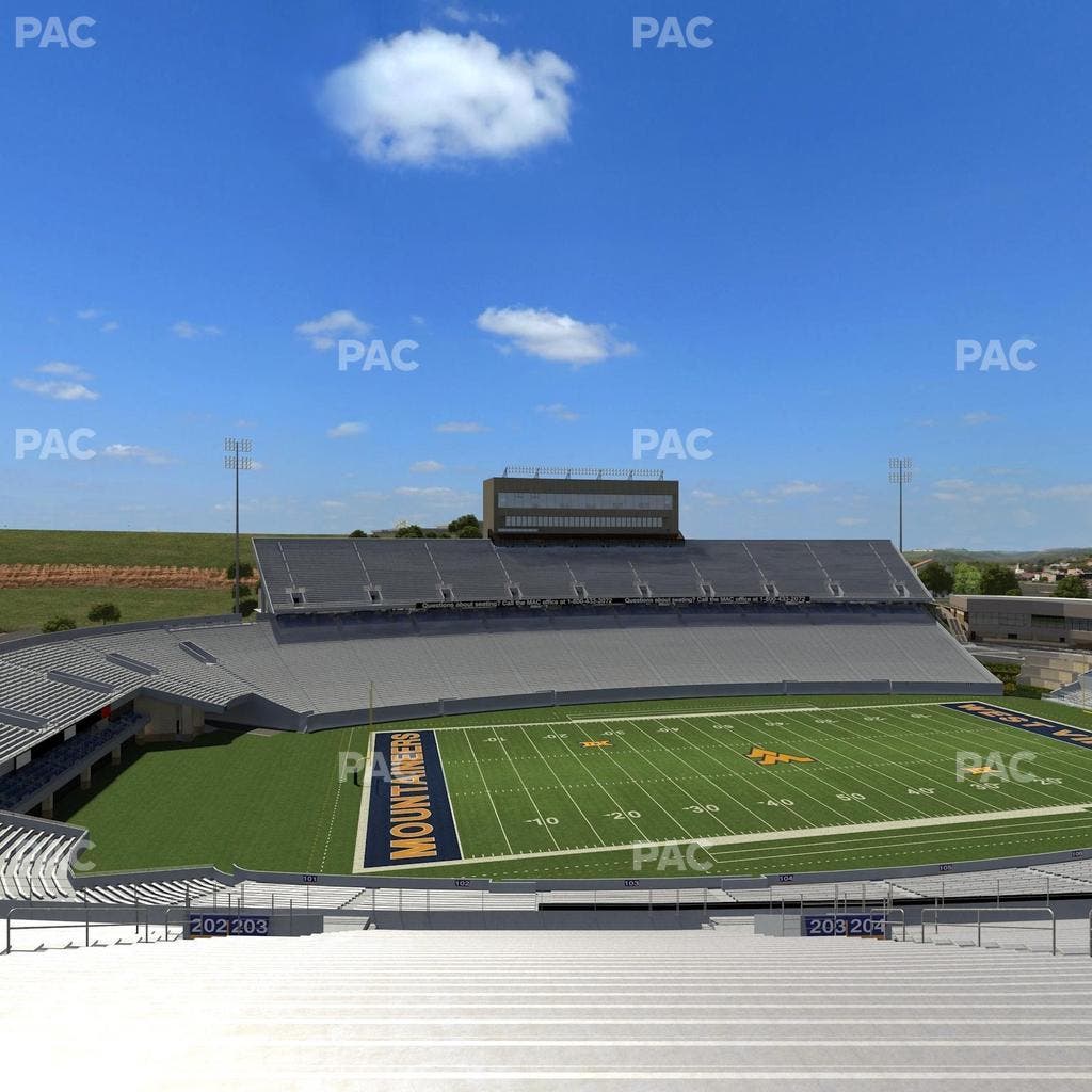 Mountaineer Field at Milan Puskar Stadium - Section 203 Seat View