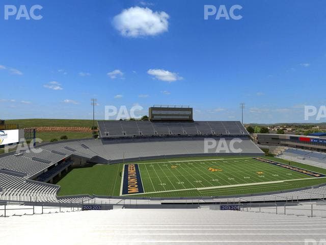 Mountaineer Field at Milan Puskar Stadium - Section 203 Seat View