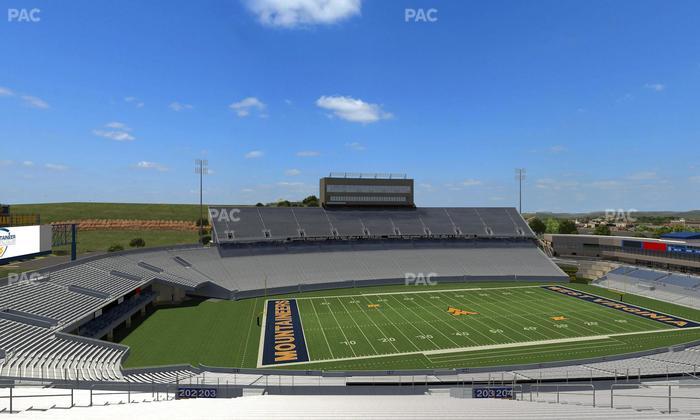Mountaineer Field at Milan Puskar Stadium - Section 203 Seat View