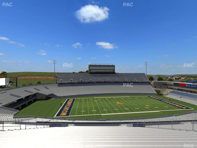 Mountaineer Field at Milan Puskar Stadium - Section 204 Seat View