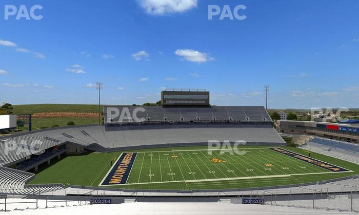 Mountaineer Field at Milan Puskar Stadium - Section 204 Seat View