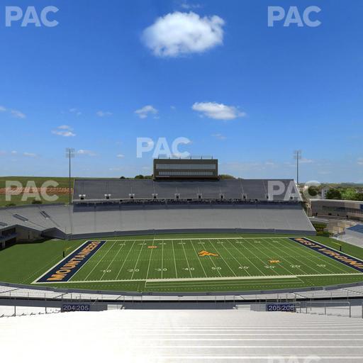 Mountaineer Field at Milan Puskar Stadium - Section 205 Seat View