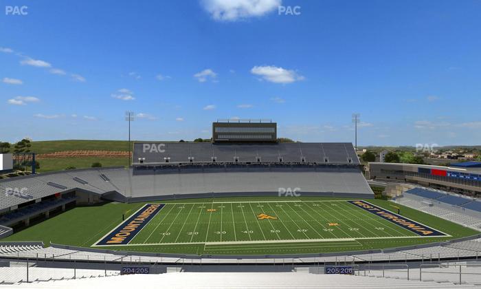 Mountaineer Field at Milan Puskar Stadium - Section 205 Seat View
