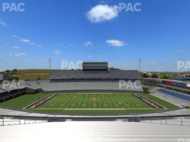 Mountaineer Field at Milan Puskar Stadium - Section 206 Seat View
