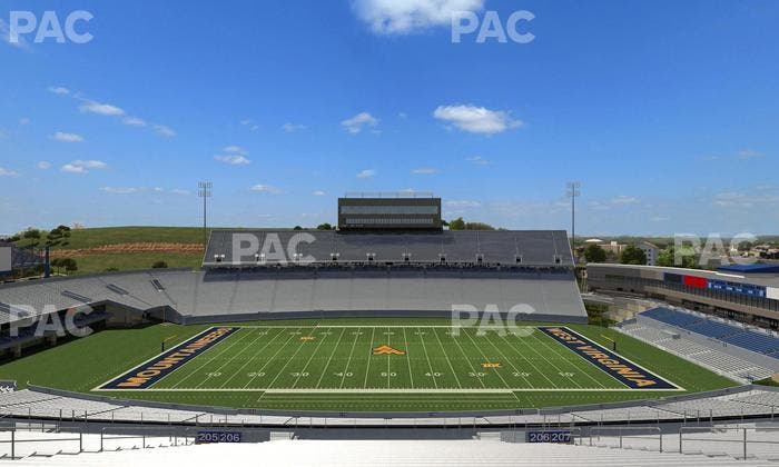 Mountaineer Field at Milan Puskar Stadium - Section 206 Seat View