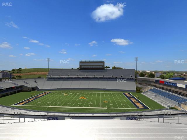 Mountaineer Field at Milan Puskar Stadium - Section 207 Seat View