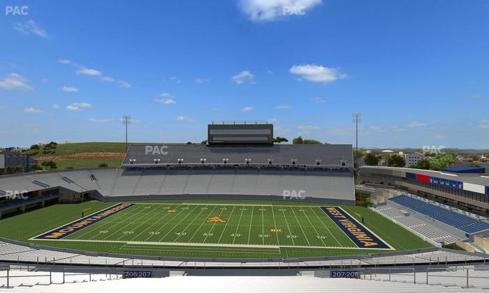 Mountaineer Field at Milan Puskar Stadium - Section 207 Seat View